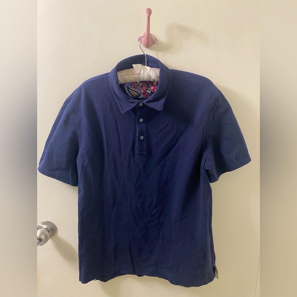 Robert Graham Navy Blue Men's Polo Shirt